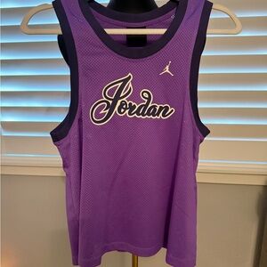 Jordan Purple Mesh Athletic Tank